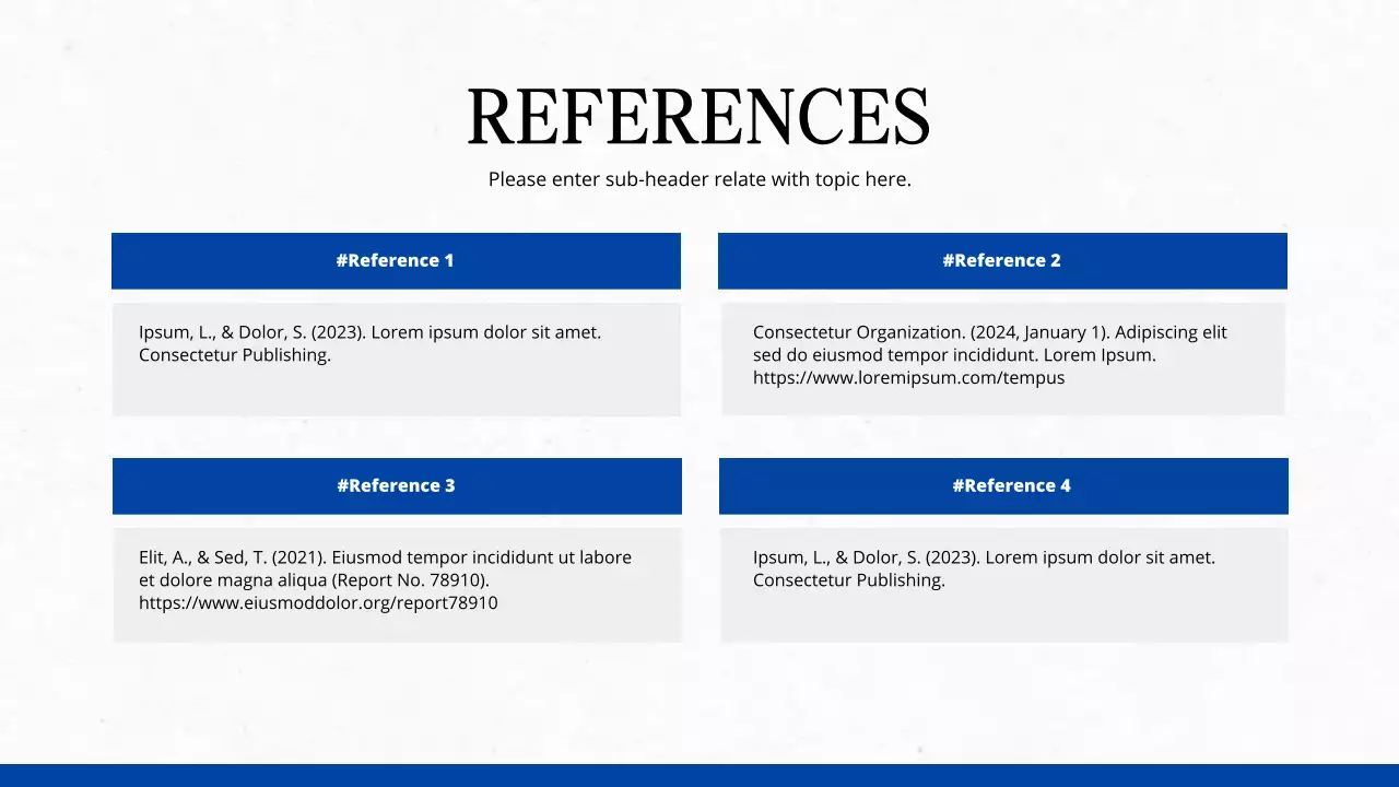 Blue Professional Academic Presentation