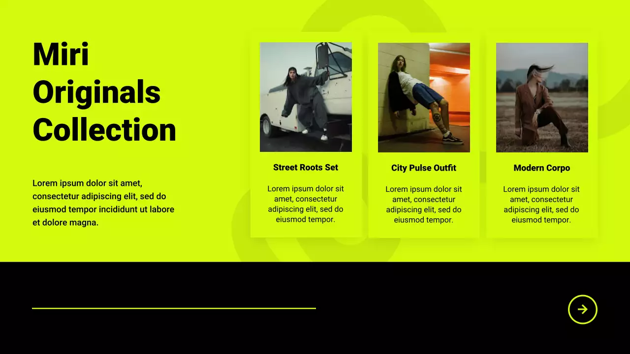 Neon Trendy Fashion Product Catalog Presentation