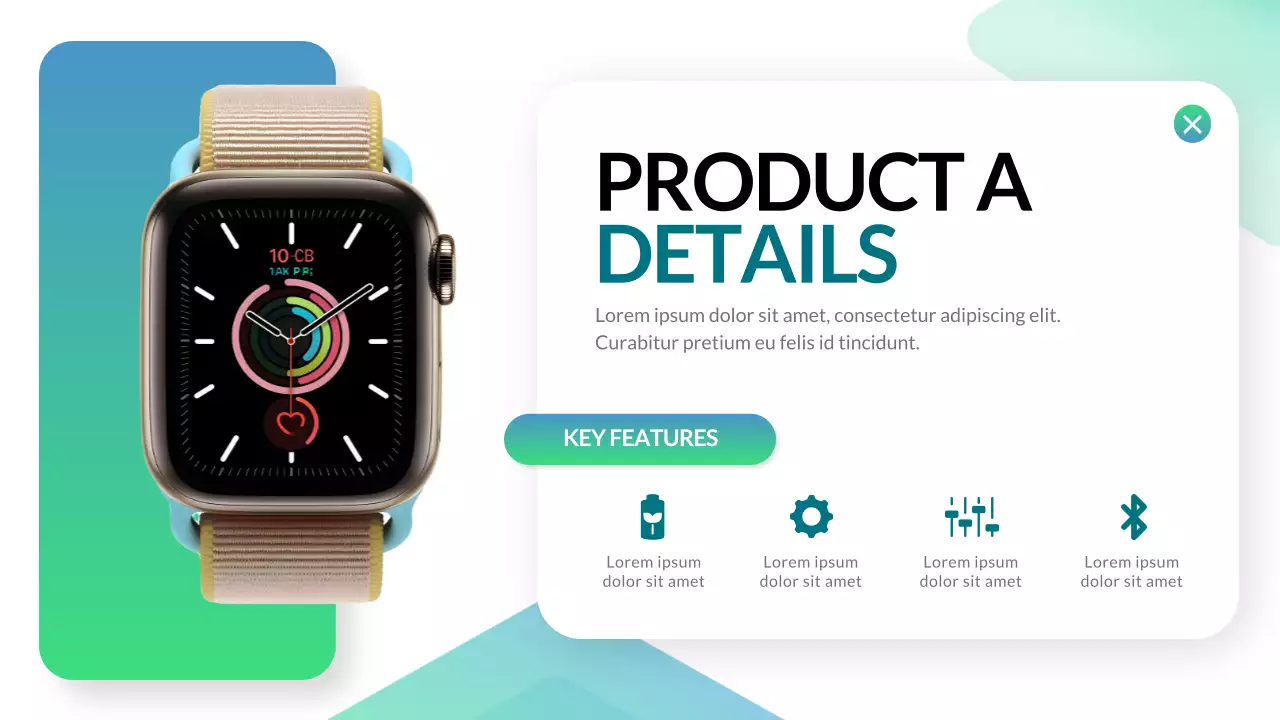 Green Modern Smartwatch Product Catalogue Presentation