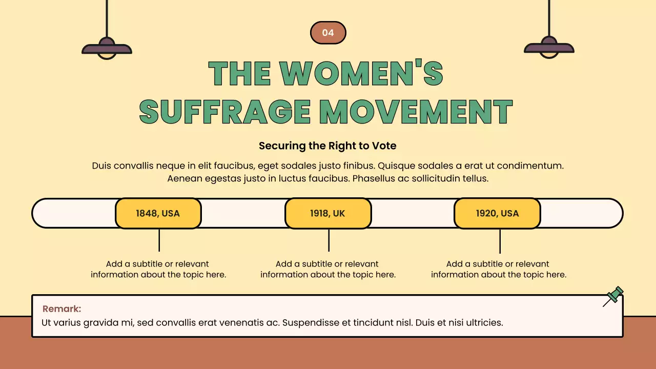 Beige Minimal Civil Movements History Presentation