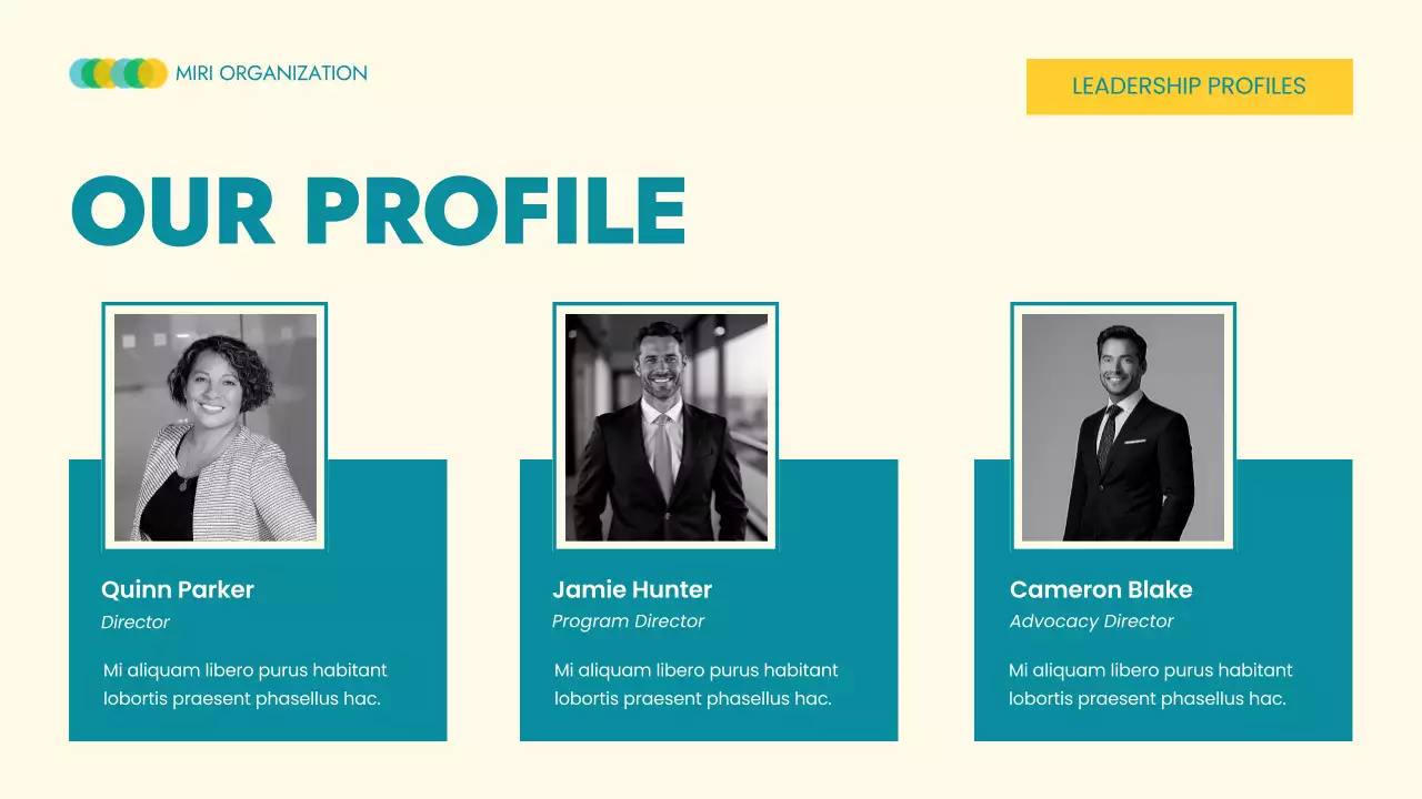 Yellow Modern Non-Profit Proposal Presentation