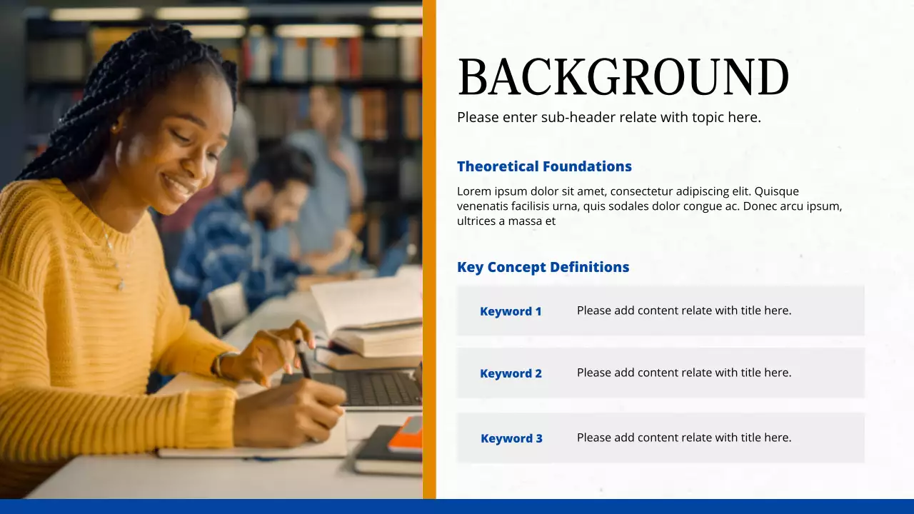 Blue Professional Academic Presentation