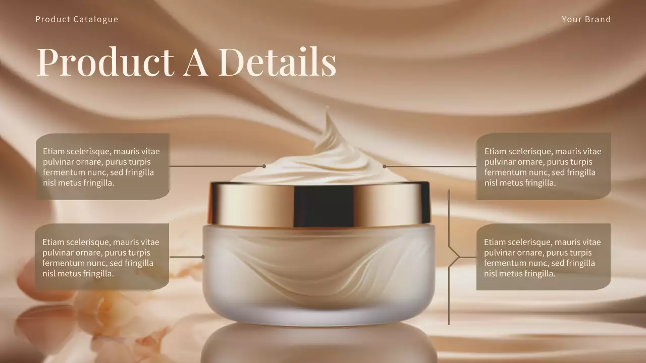 Beige Elegant Beauty Product Catalog Presentation