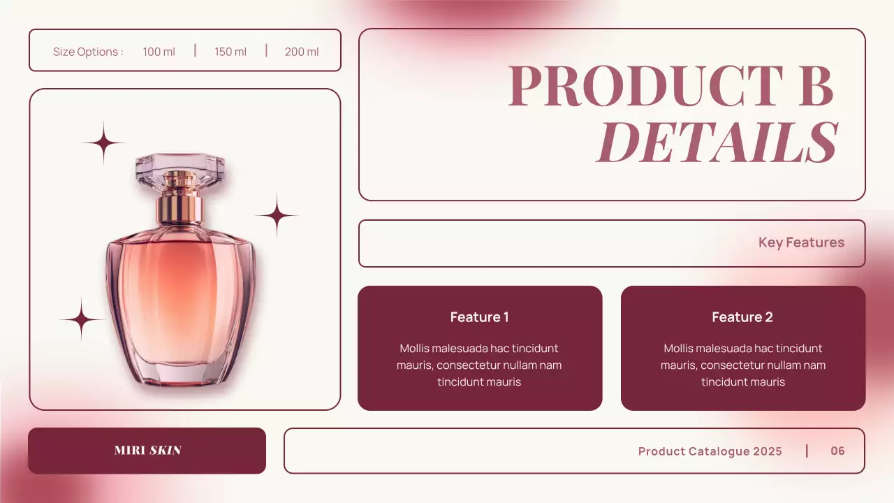 Pink Elegant Perfume Product Catalogue Presentation