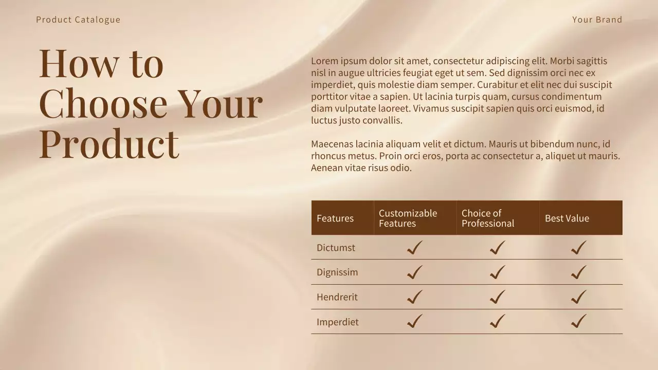 Beige Elegant Beauty Product Catalog Presentation