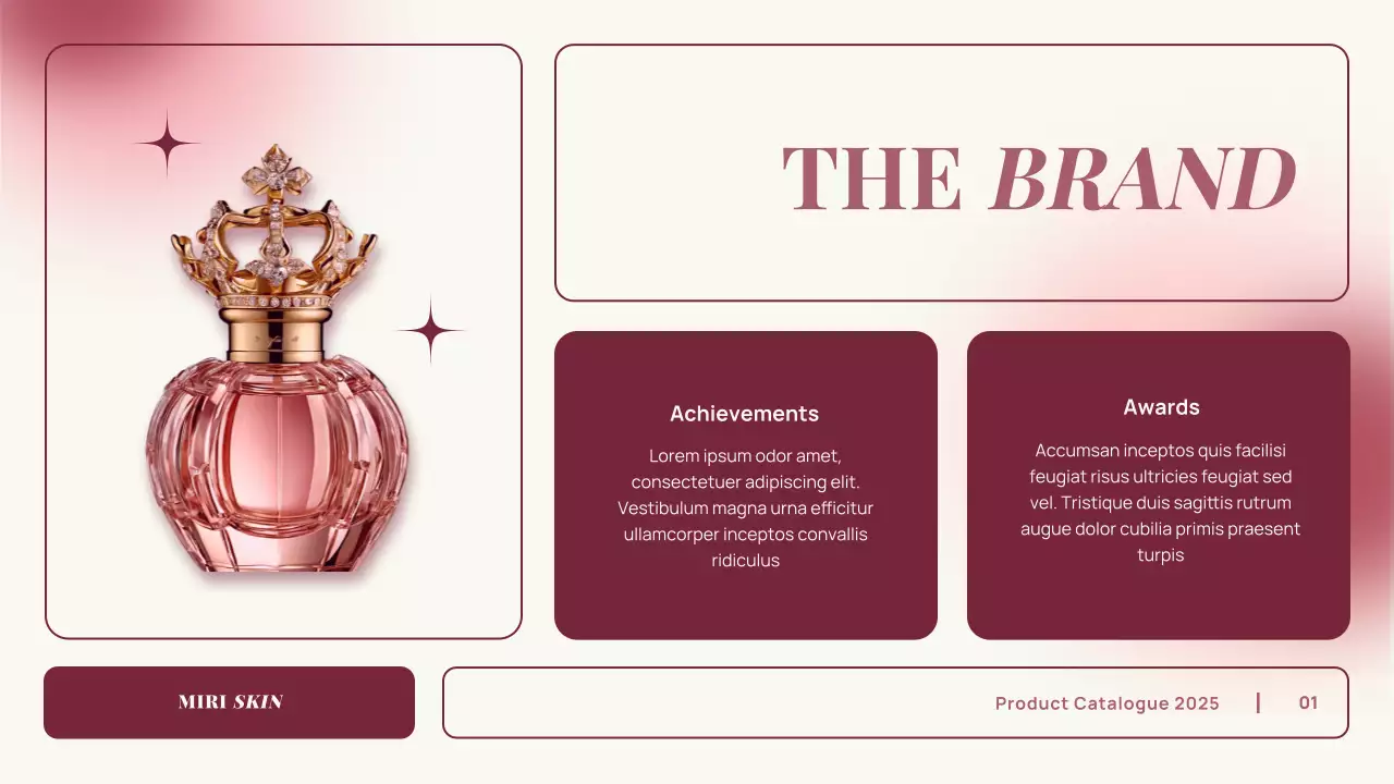 Pink Elegant Perfume Product Catalogue Presentation
