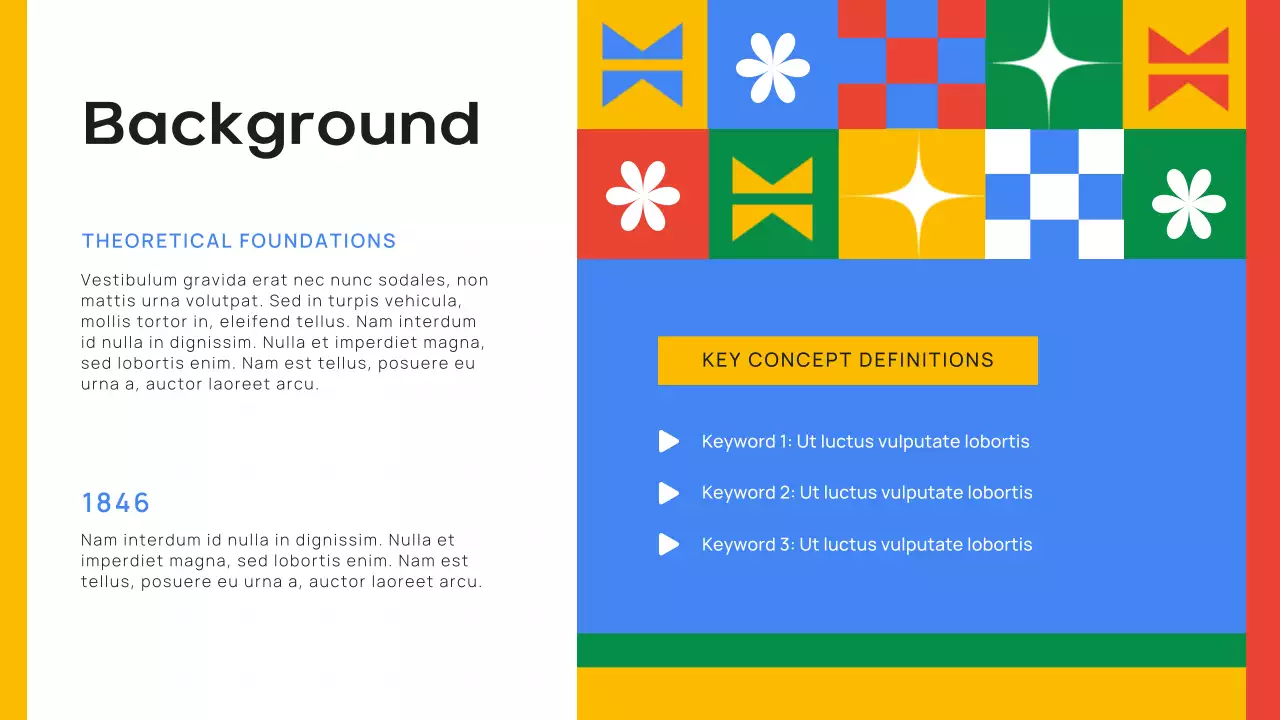 Colorful Geometric Education Presentation