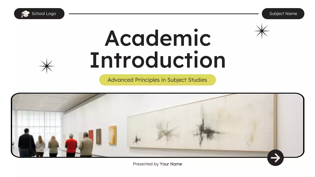 Yellow Clean Academic Presentation