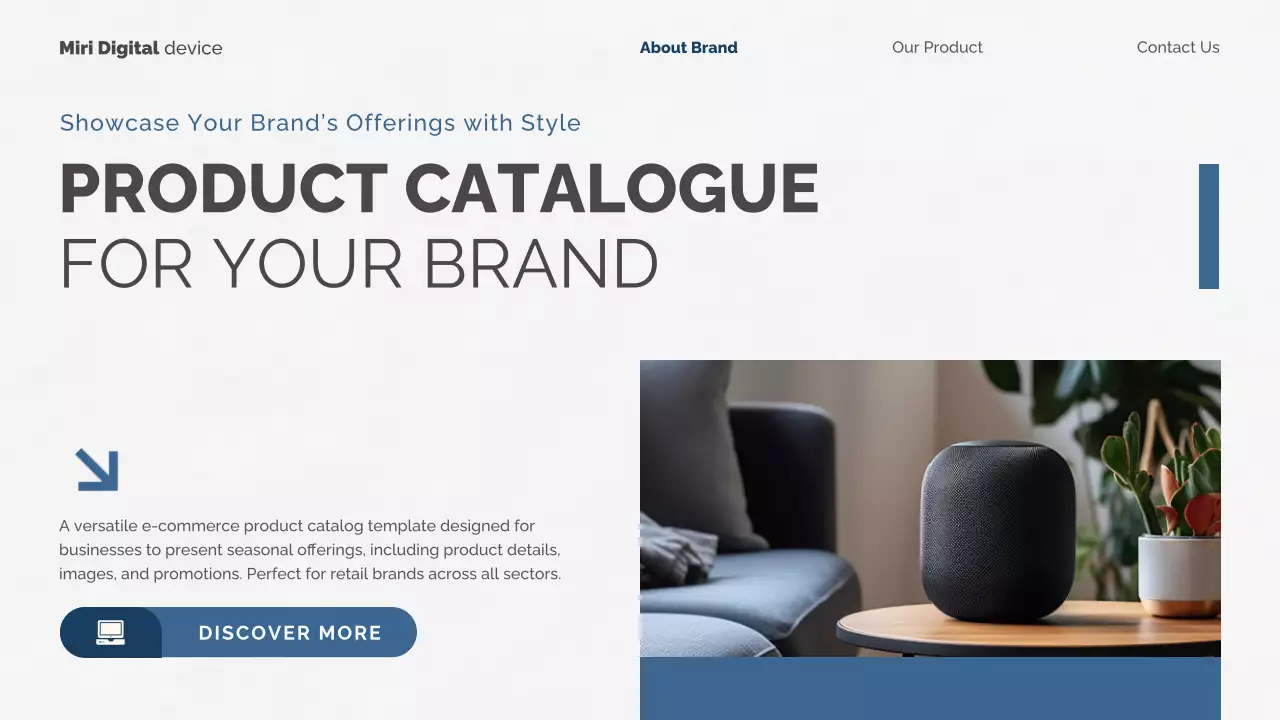 White Modern Product Catalog Guide Presentation