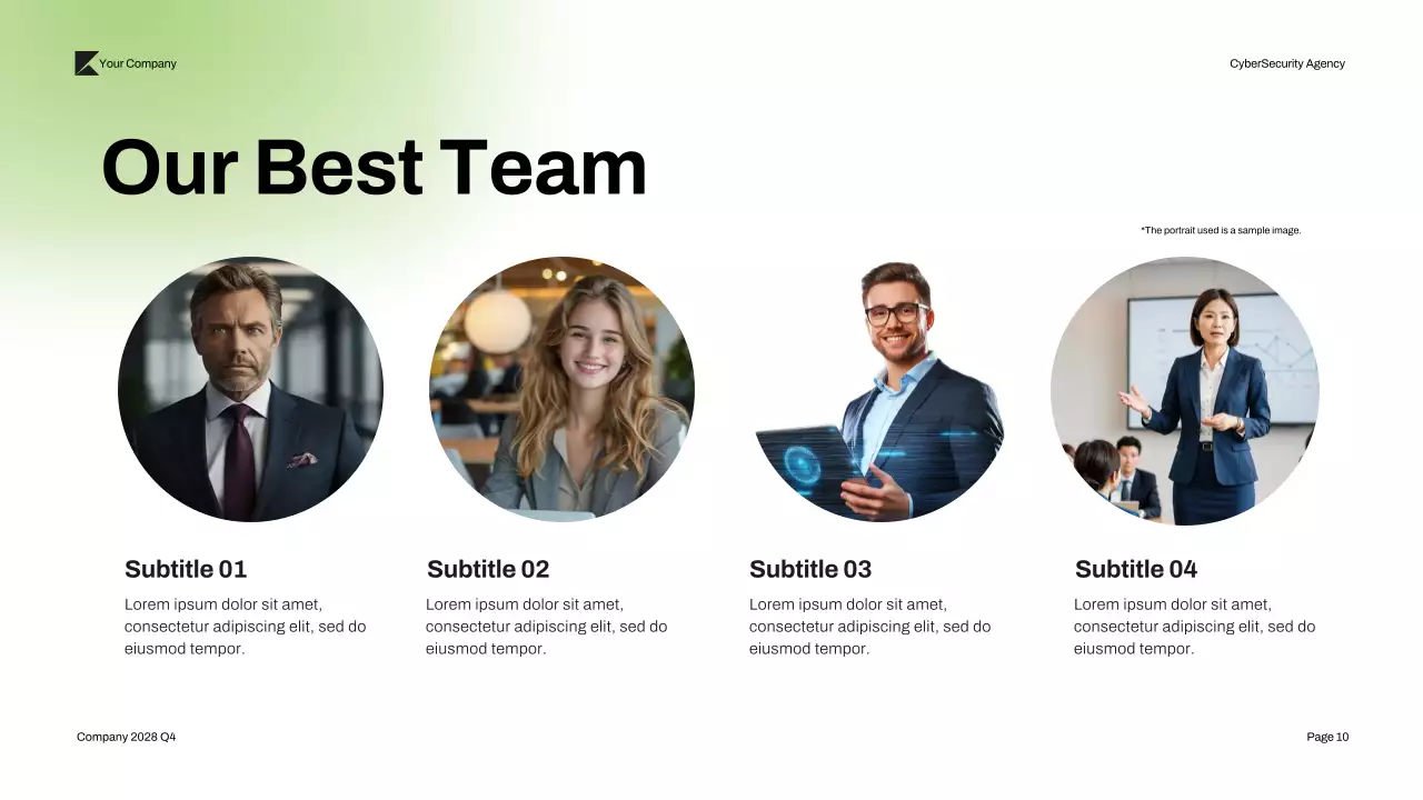 Green Modern Cybersecurity Pitch Presentation