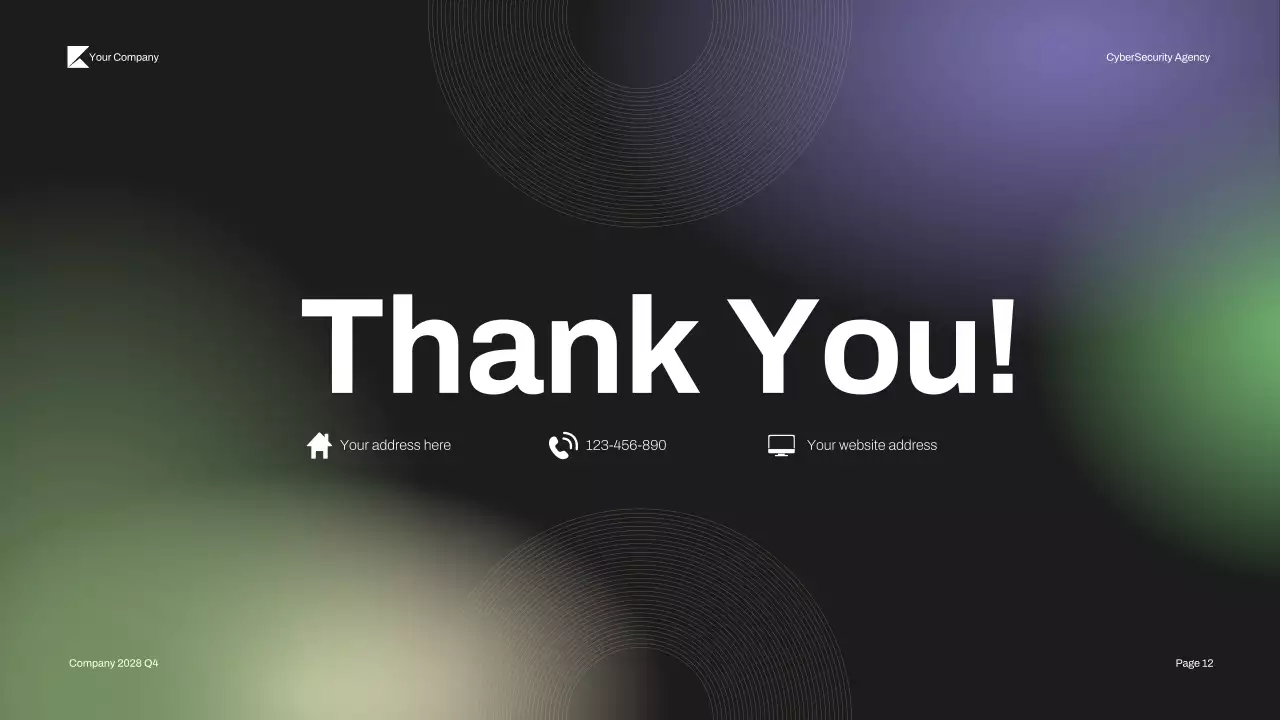 Green Modern Cybersecurity Pitch Presentation