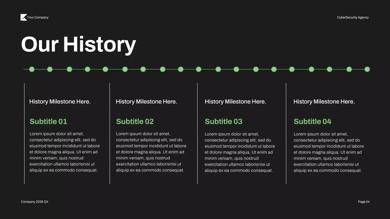 Green Modern Cybersecurity Pitch Presentation