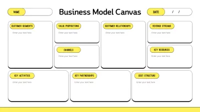 Yellow Simple Business Model Infographic