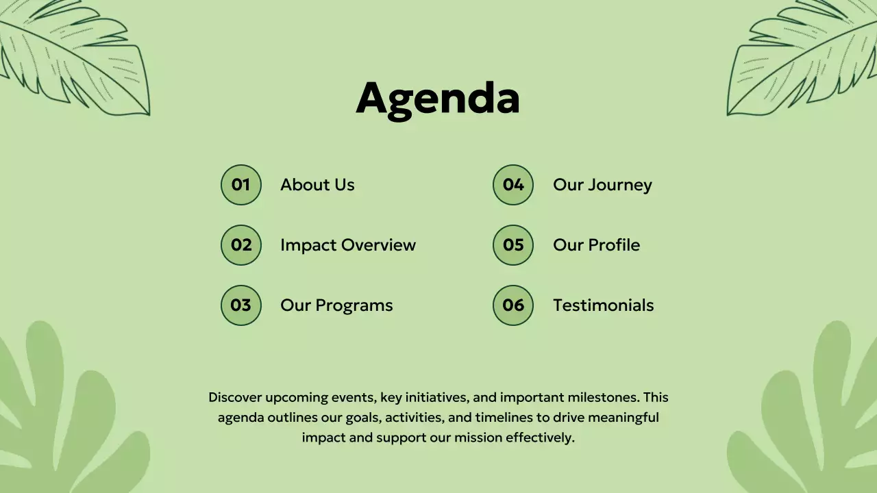 Green Minimal Non-Profit Proposal Presentation