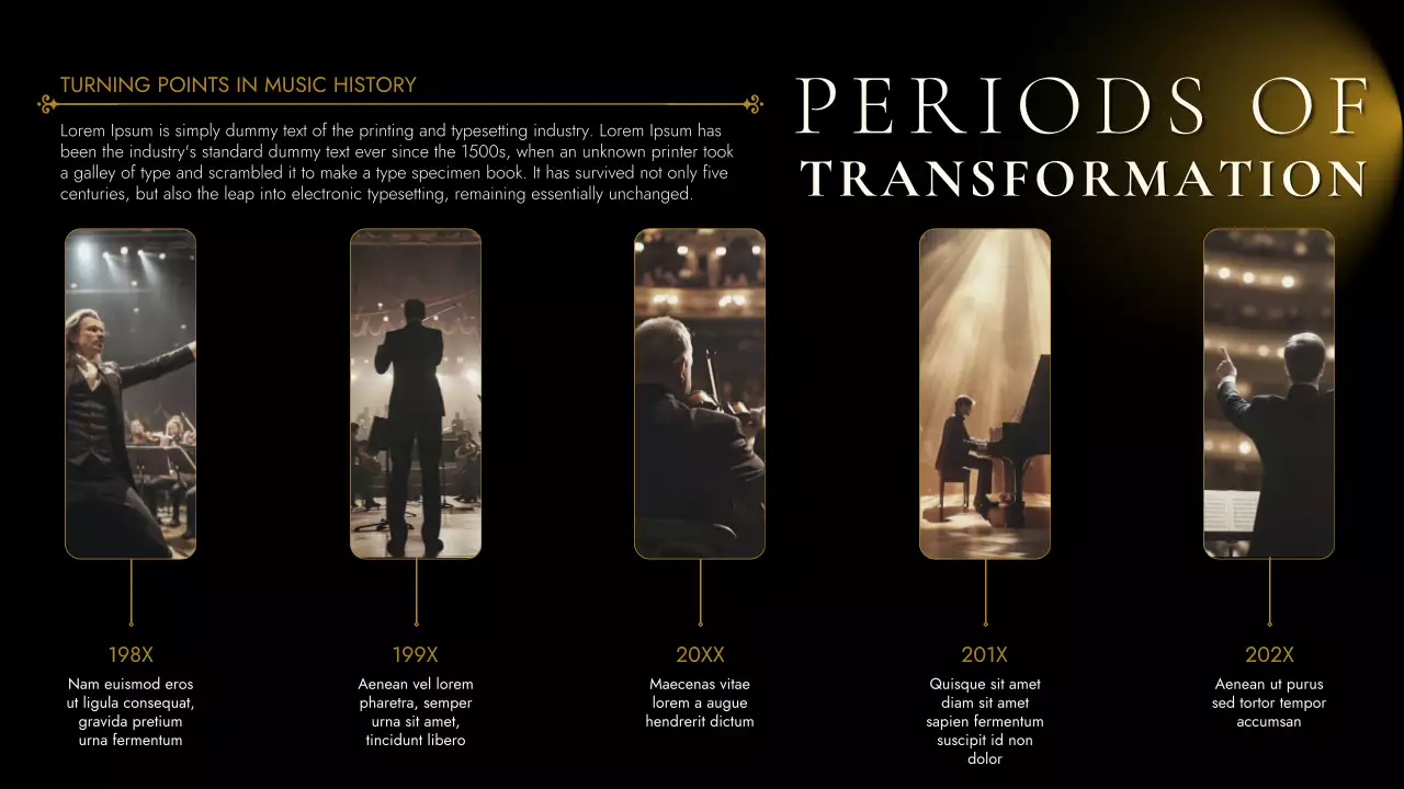 Black Vintage Music History Presentation