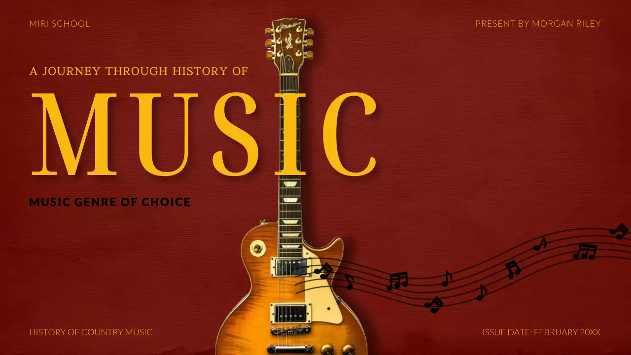 Red Classic Music History Presentation