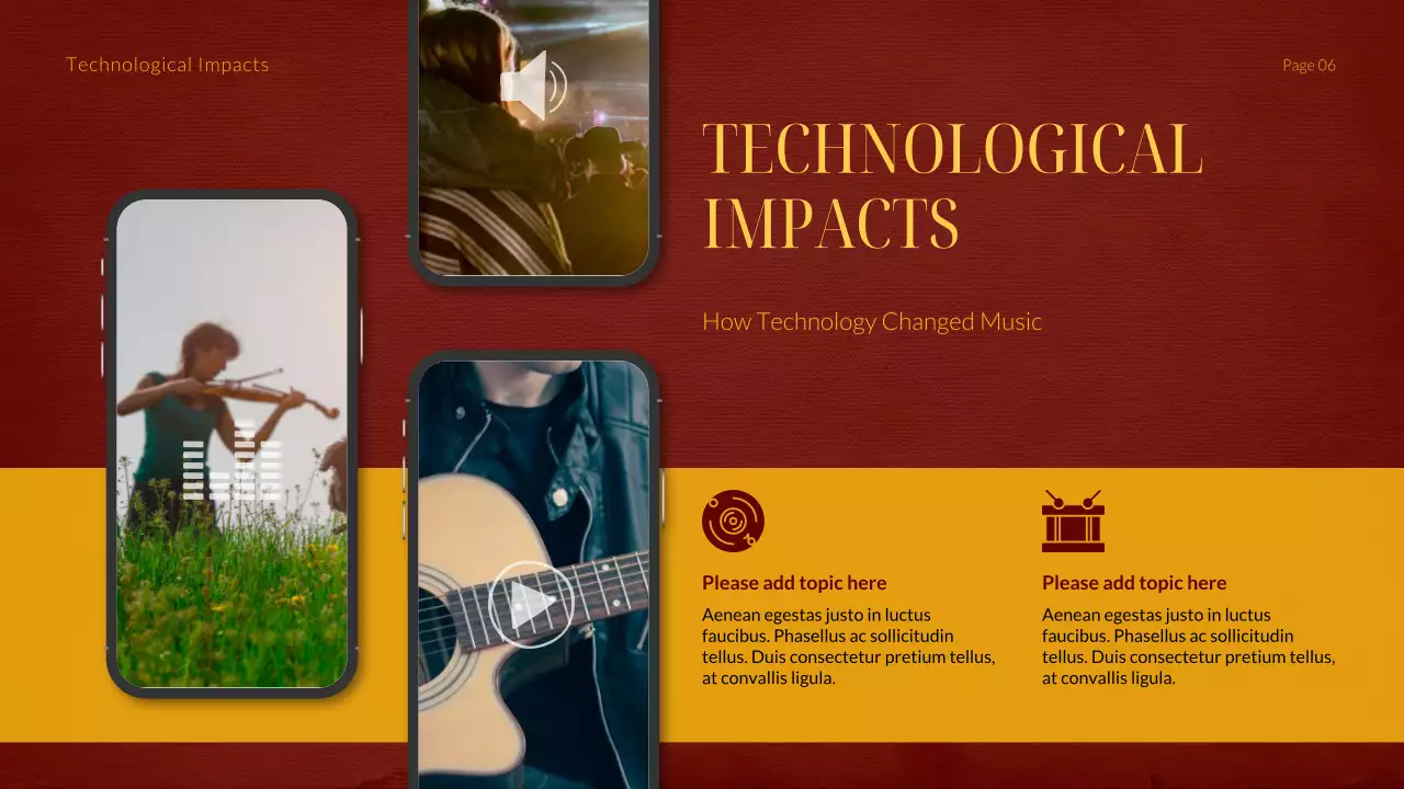 Red Classic Music History Presentation