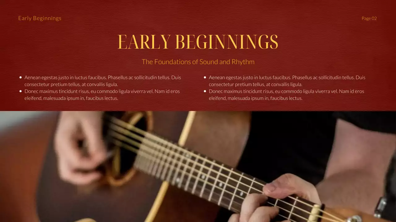 Red Classic Music History Presentation