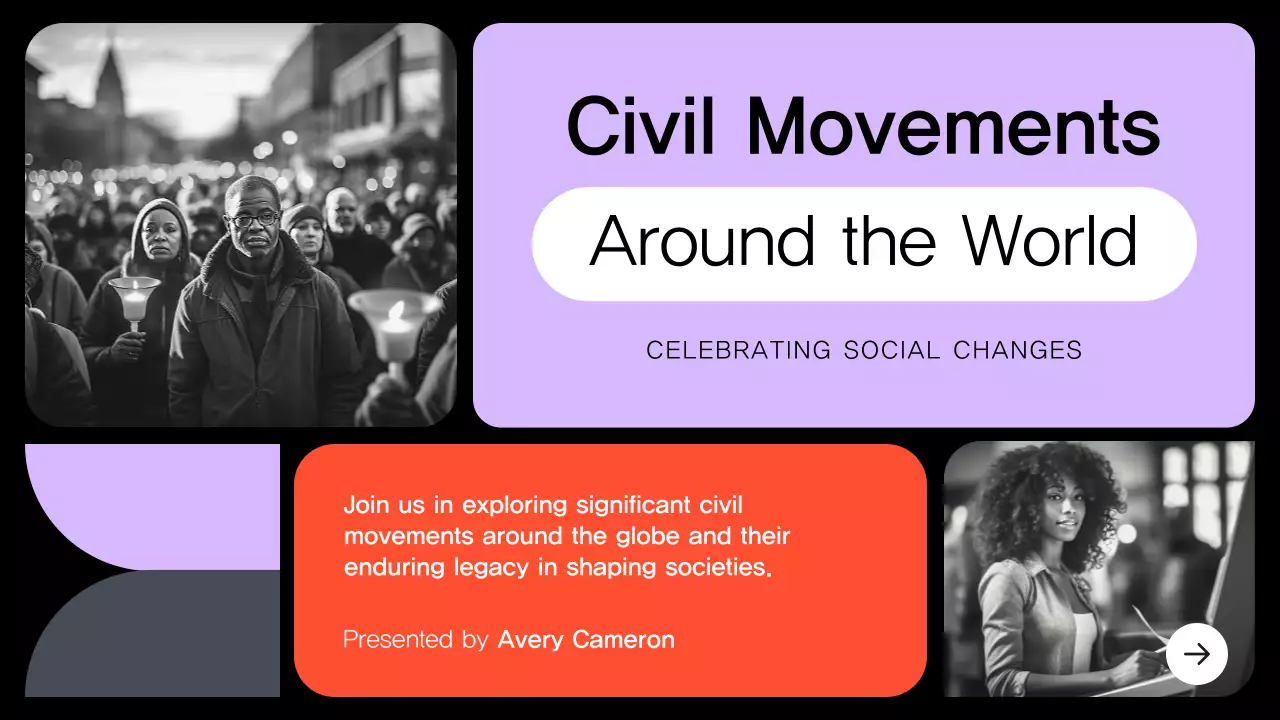 Black Modern Civil Movements History Presentation