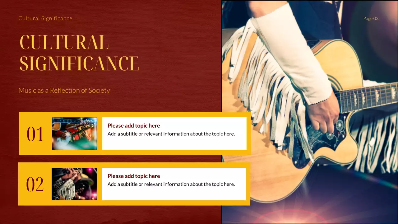 Red Classic Music History Presentation