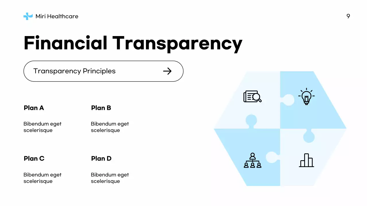 Blue Professional Healthcare Non-Profit Proposal Presentation