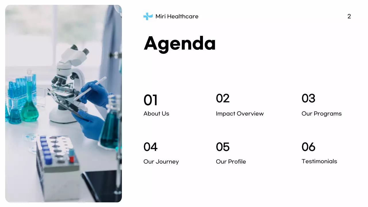 Blue Professional Healthcare Non-Profit Proposal Presentation