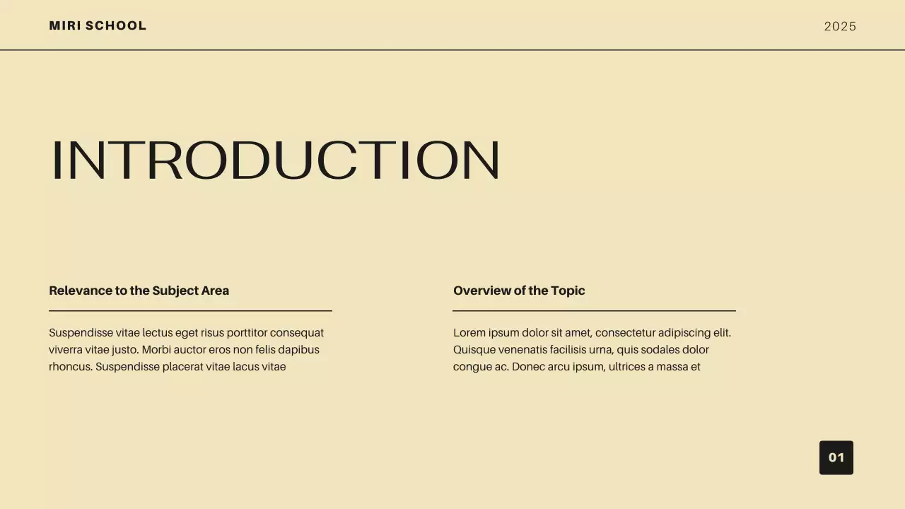 Orange Modern Academic Introduction Presentation