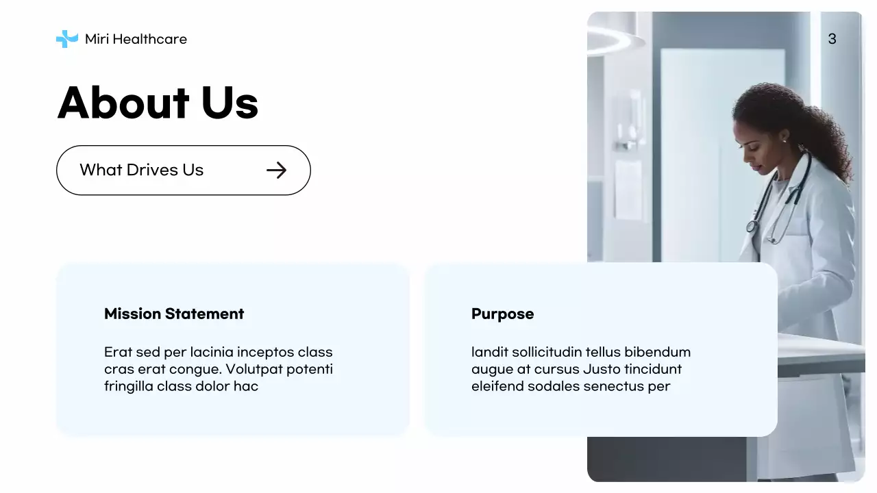 Blue Professional Healthcare Non-Profit Proposal Presentation