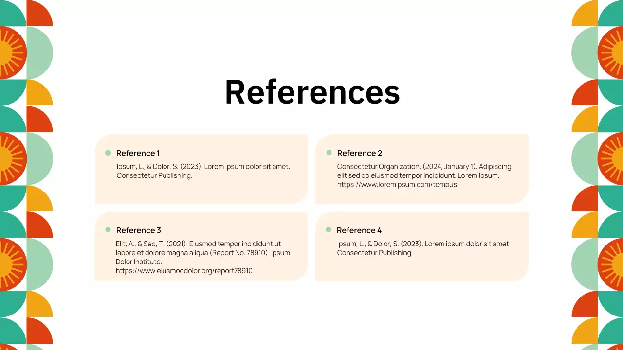 Presentasi Pengantar Akademik Geometris Berwarna-warni