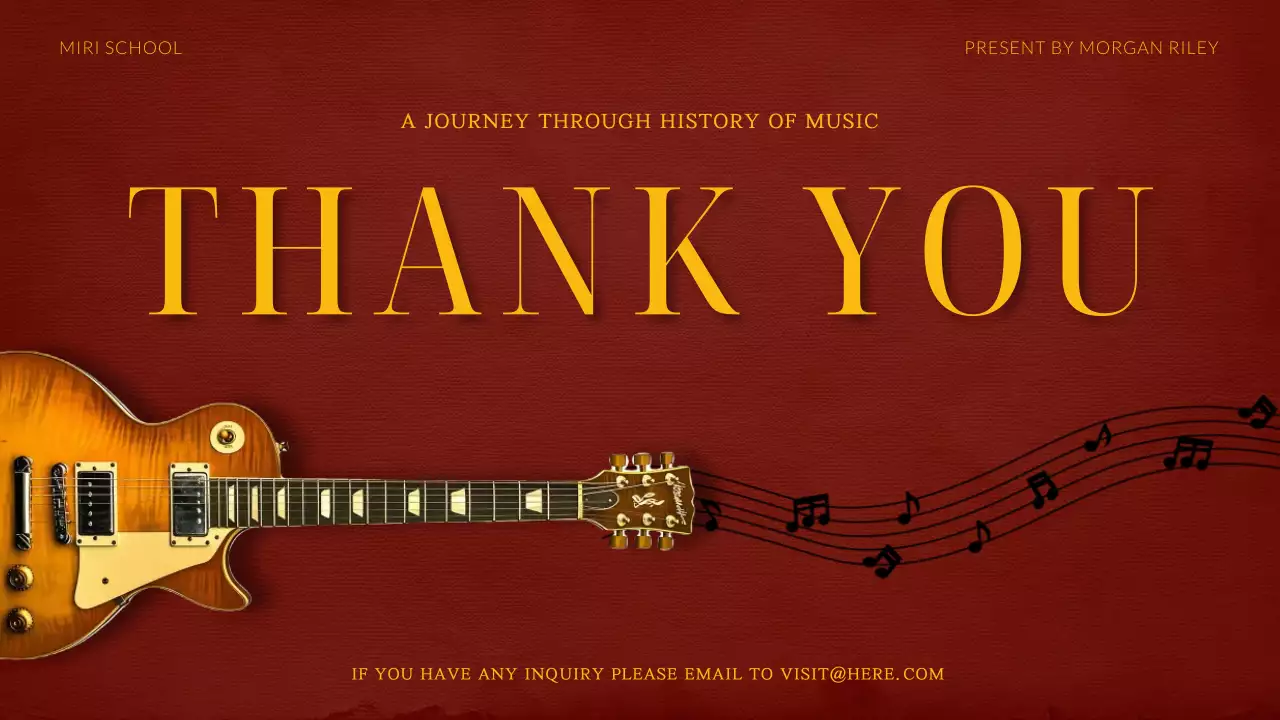 Red Classic Music History Presentation