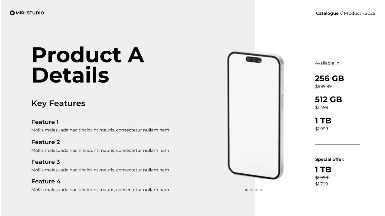 White Minimal Product Catalogue Presentation