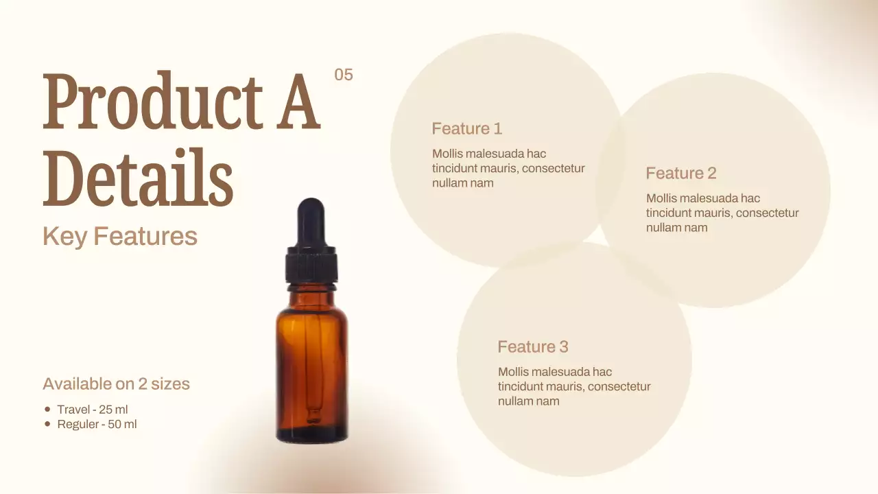 Beige Elegant Skincare Product Catalog Presentation