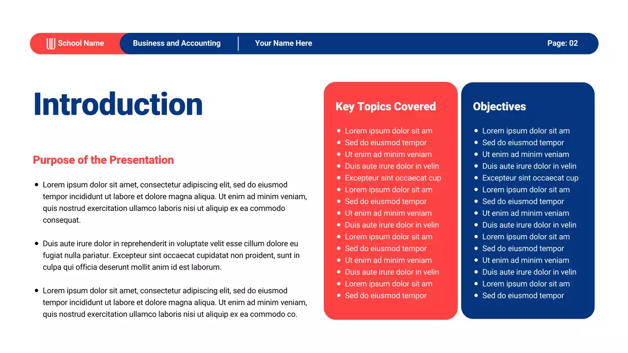 Blue Modern Business Academic Lecture Presentation