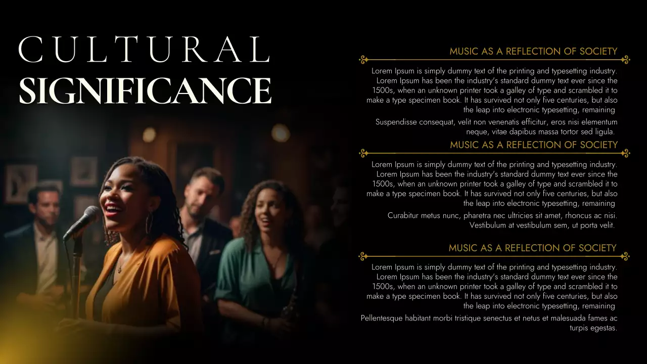 Black Vintage Music History Presentation