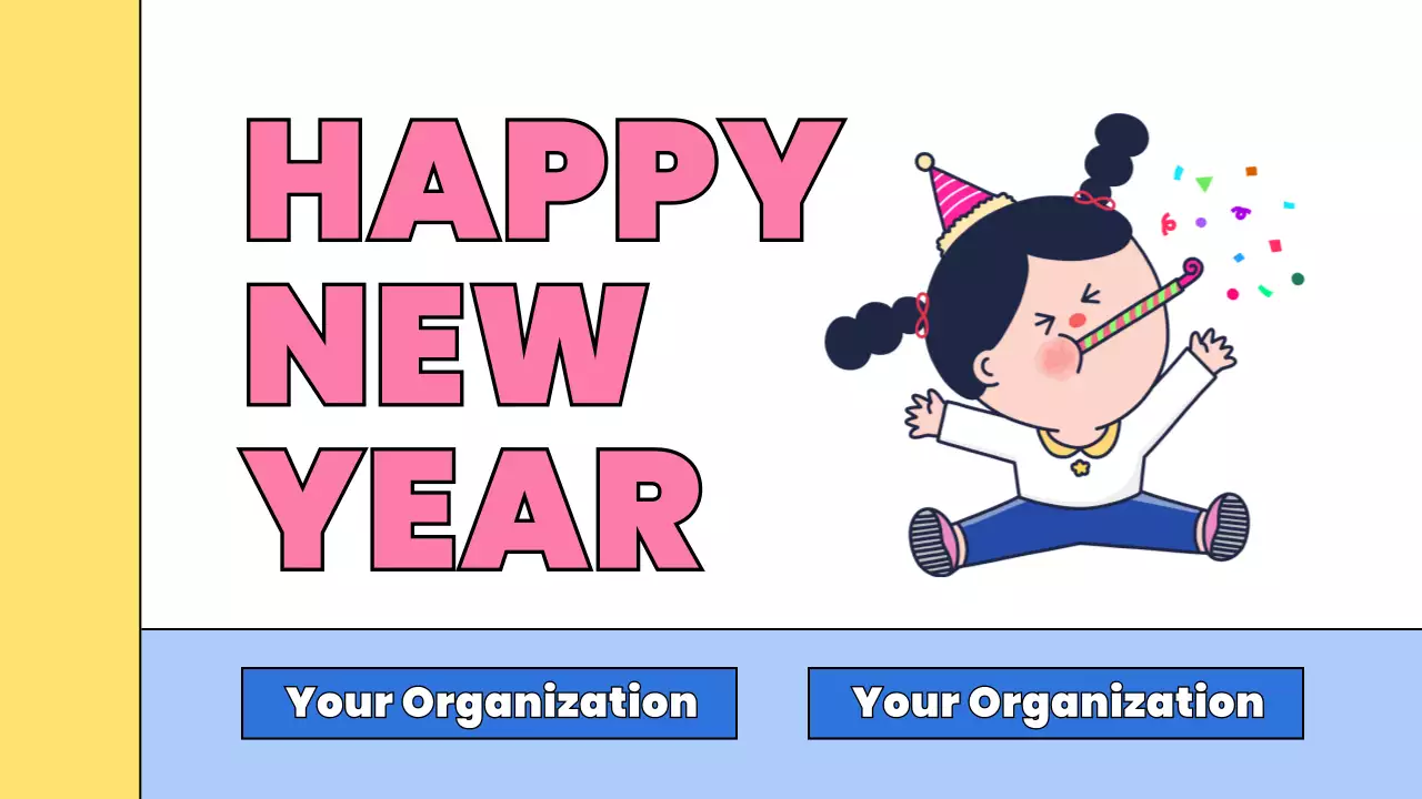 Pink Simple New Year Presentation