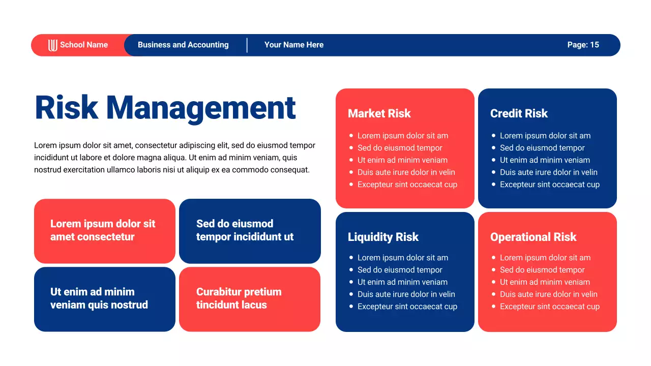 Blue Modern Business Academic Lecture Presentation
