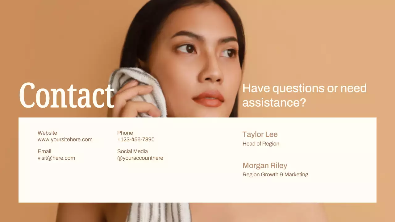 Beige Elegant Skincare Product Catalog Presentation