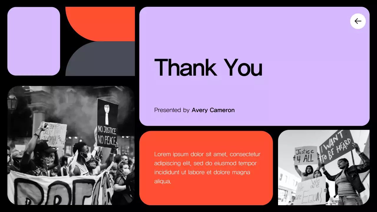 Black Modern Civil Movements History Presentation