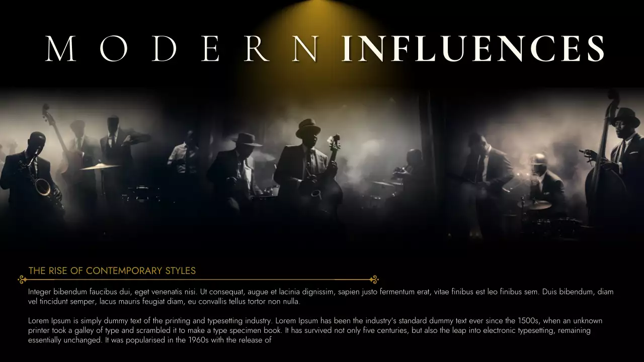 Black Vintage Music History Presentation