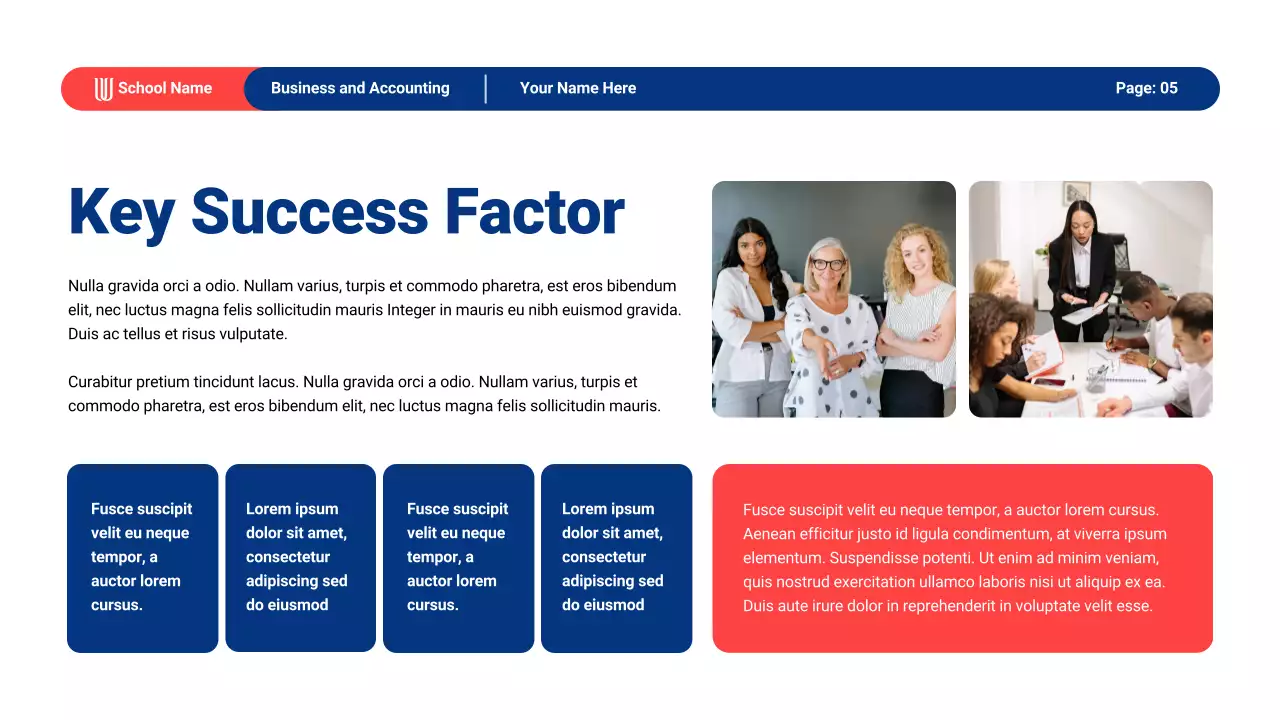 Blue Modern Business Academic Lecture Presentation