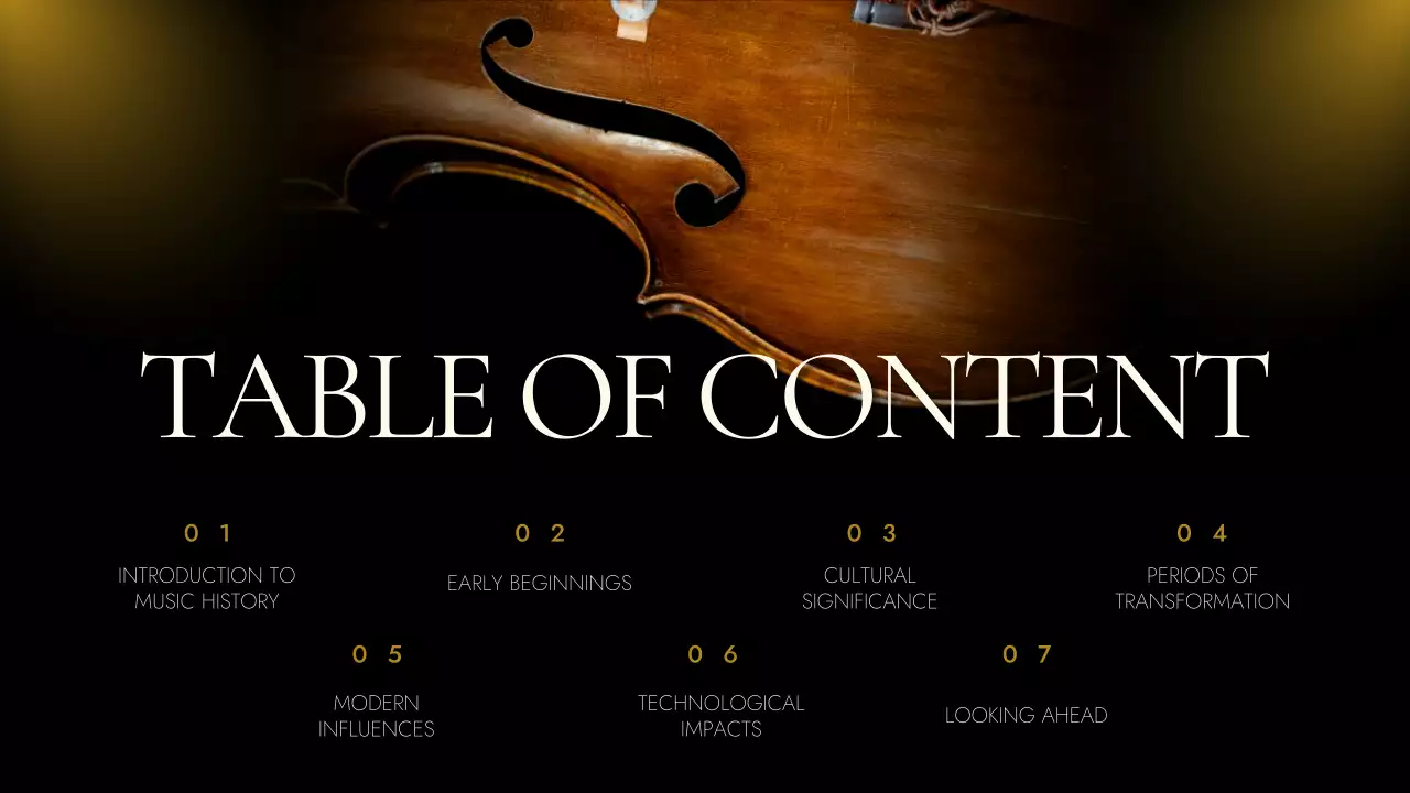 Black Vintage Music History Presentation