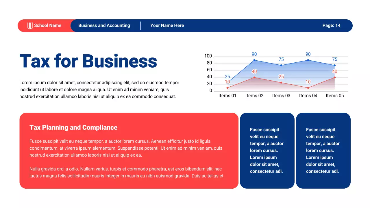 Blue Modern Business Academic Lecture Presentation