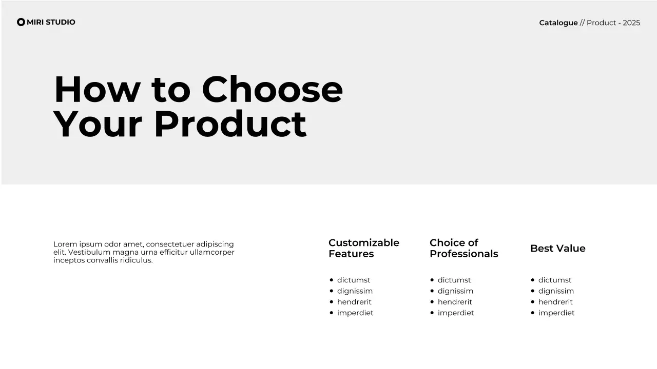 White Minimal Product Catalogue Presentation