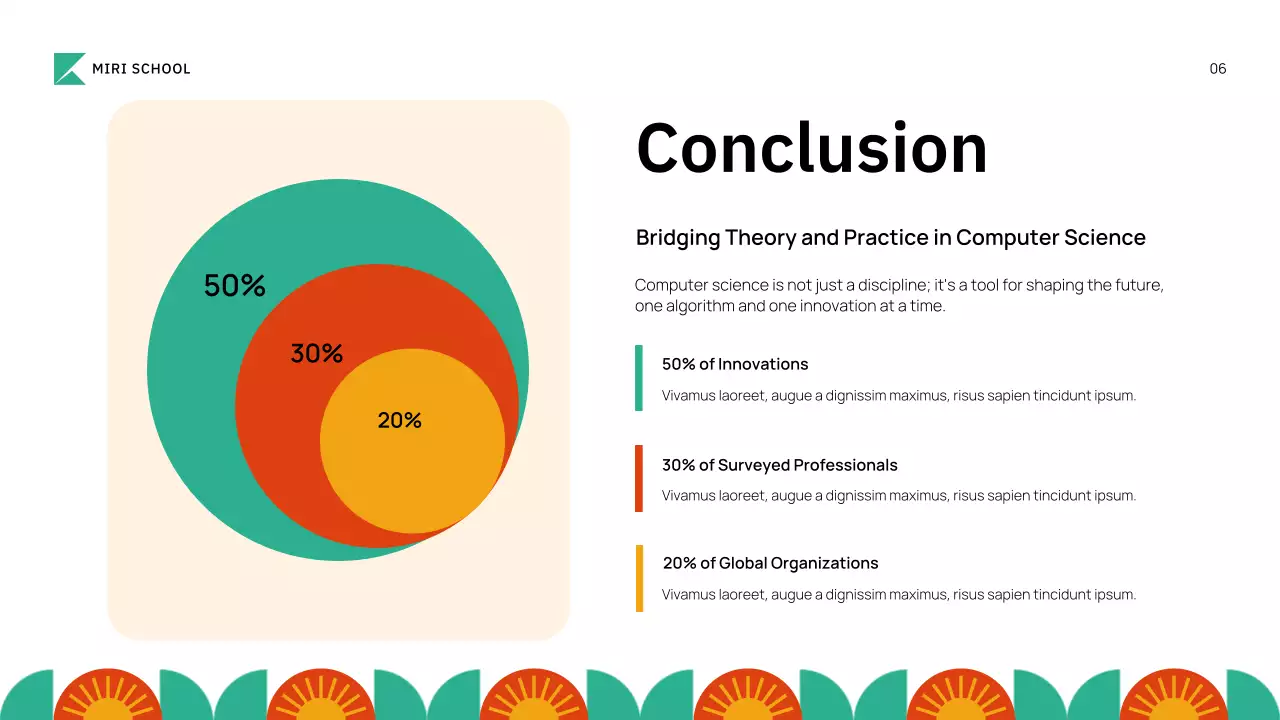 Presentasi Pengantar Akademik Geometris Berwarna-warni