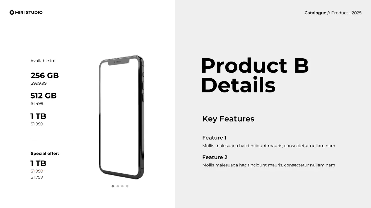 White Minimal Product Catalogue Presentation