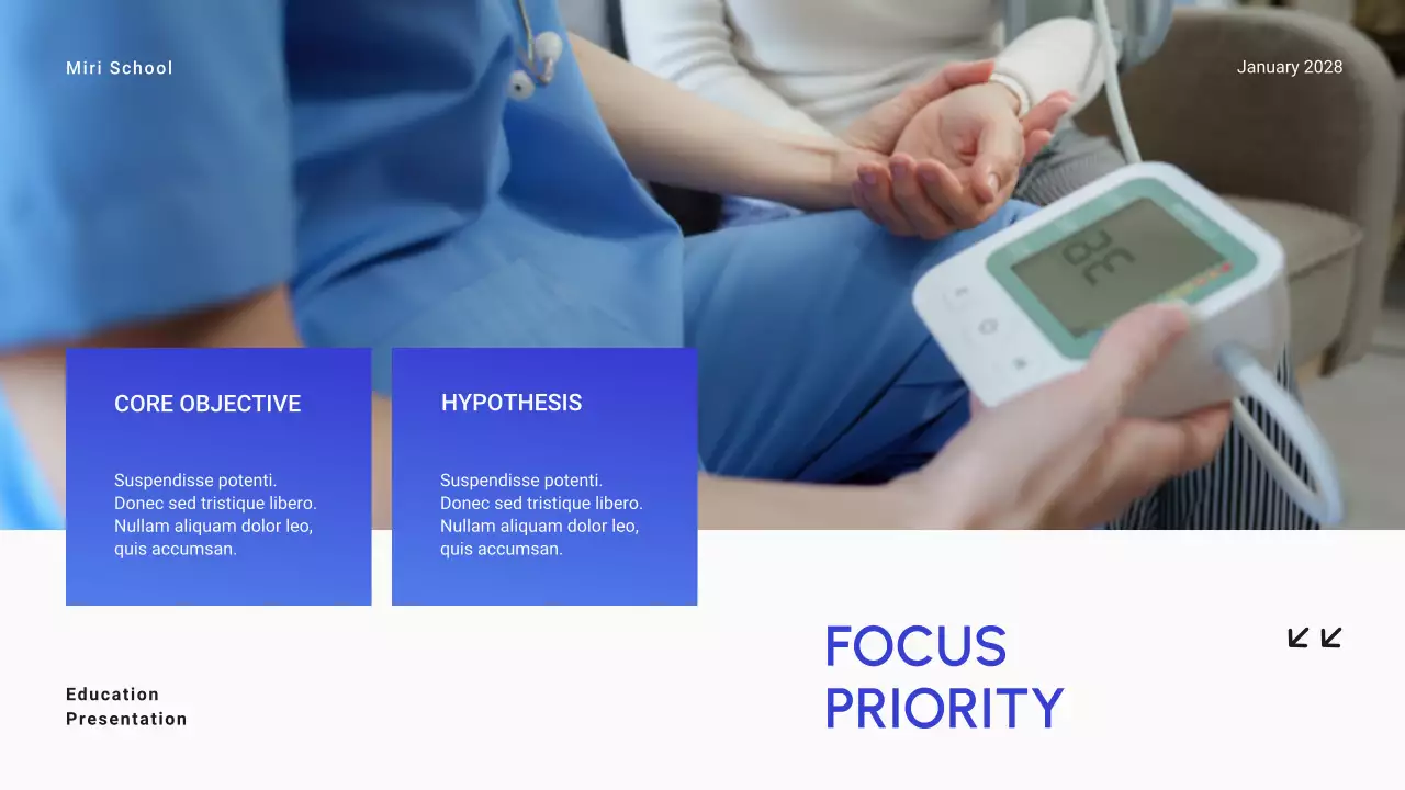 Bài thuyết trình giới thiệu học thuật hiện đại màu xanh