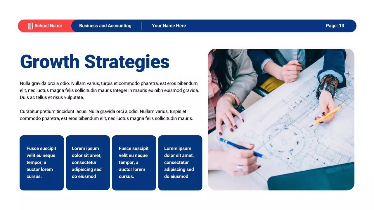 Blue Modern Business Academic Lecture Presentation