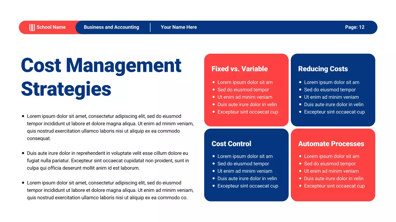 Blue Modern Business Academic Lecture Presentation