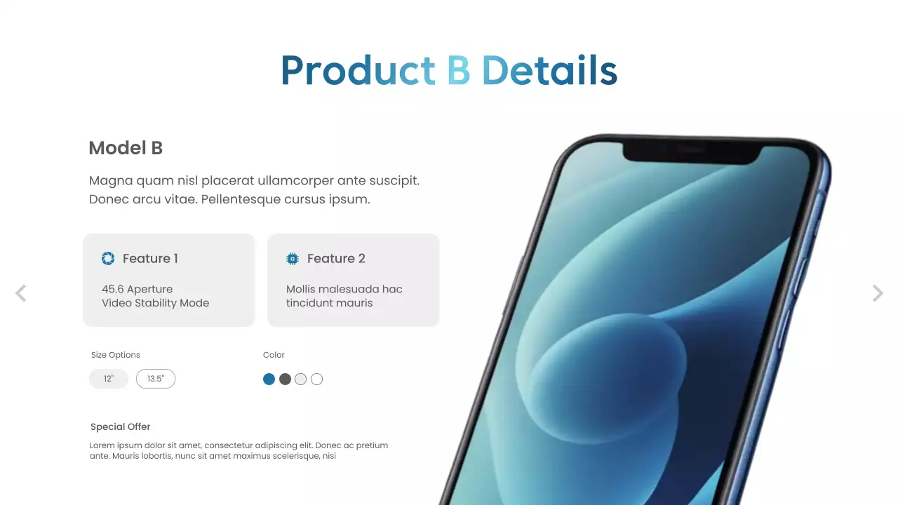 Blue Modern Smartphone Catalog Presentation
