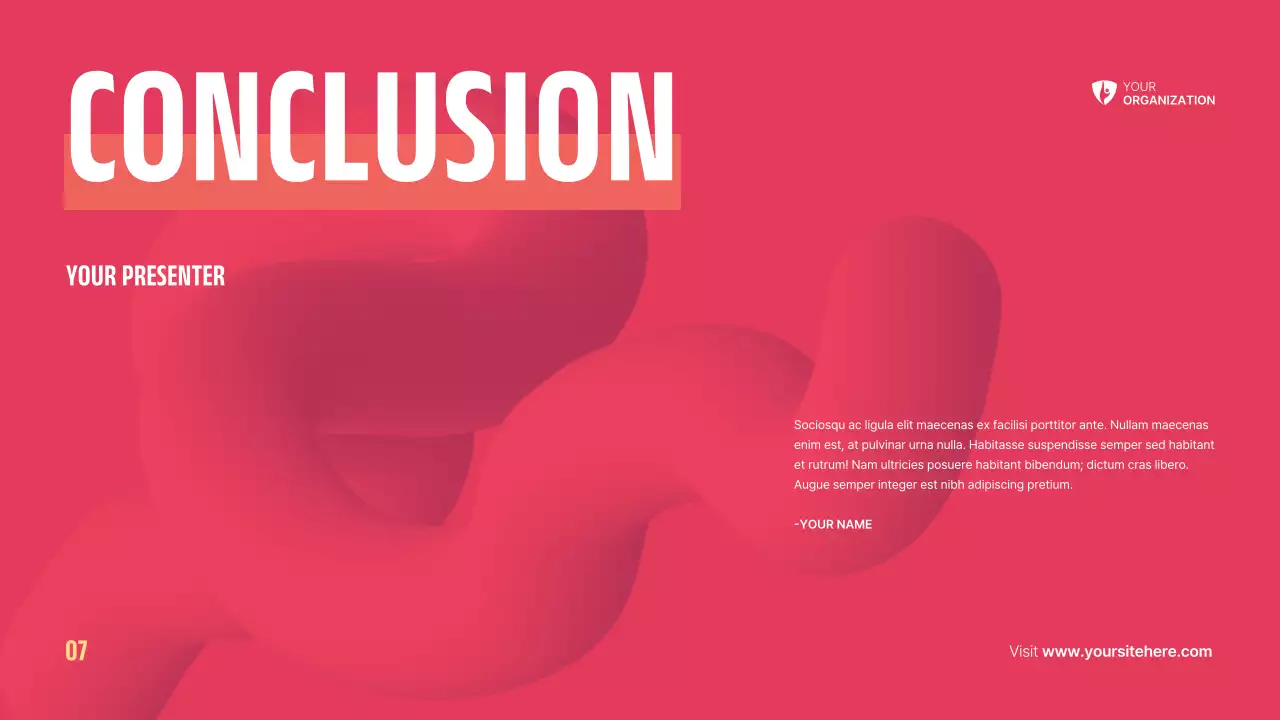 Red Modern Non-Profit Announcement Presentation